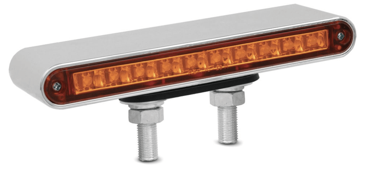 6.5 Inch Double Face LED Light Bar Amber and Red - HD Truck Source