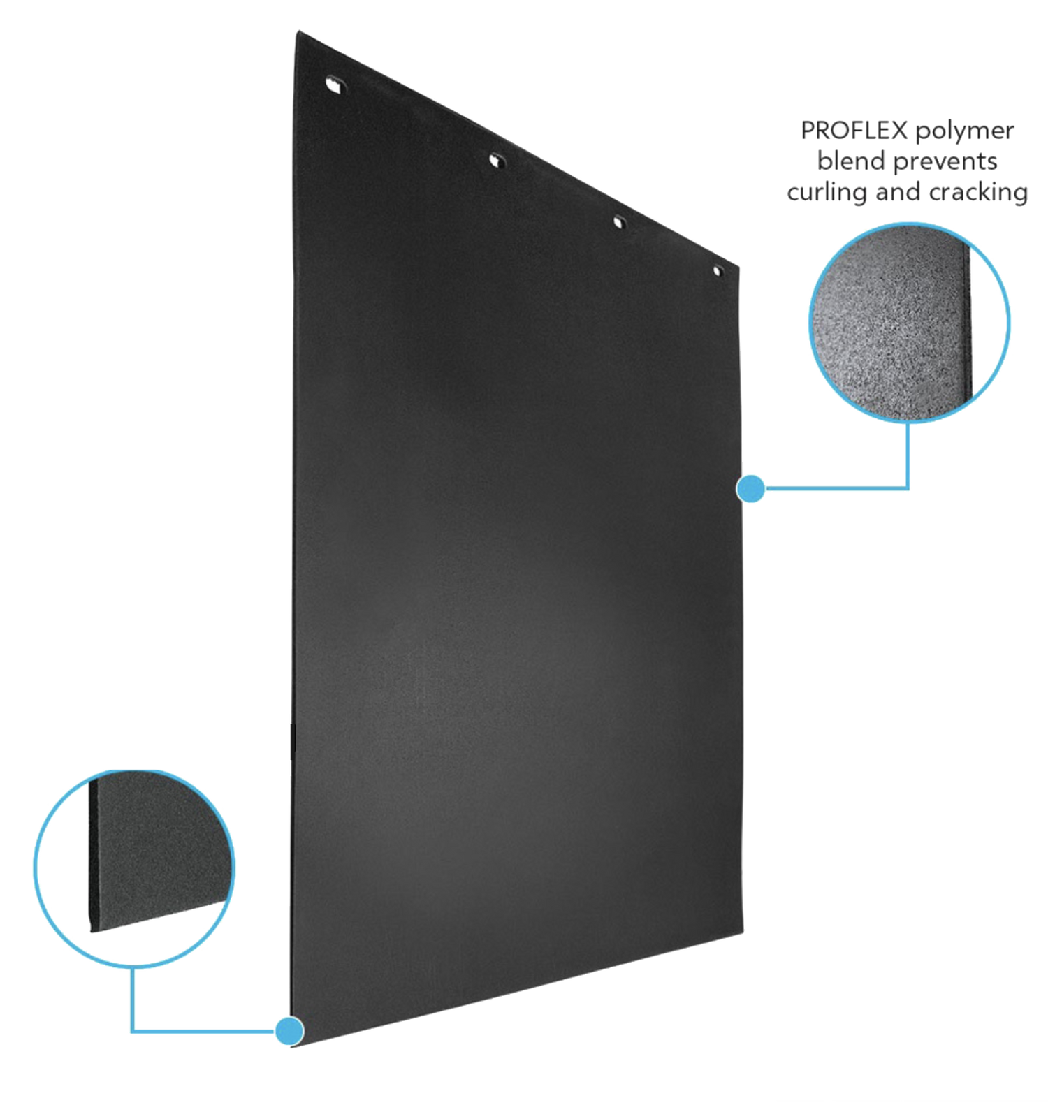 PROFLEX 1/4 Inch Thick Black Mud Flap