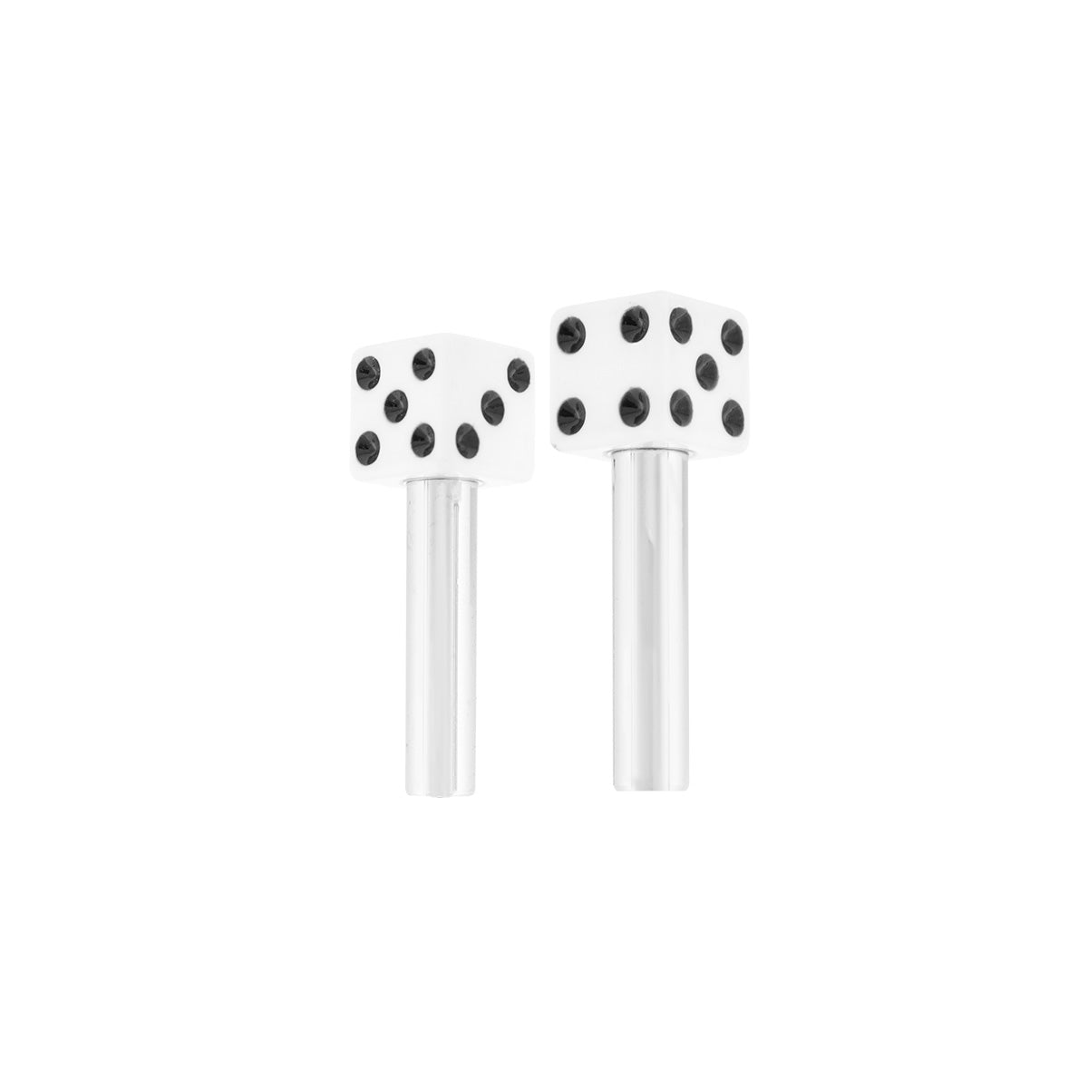 Lock Knob Chrome Color Dice Tip (2-Pack)