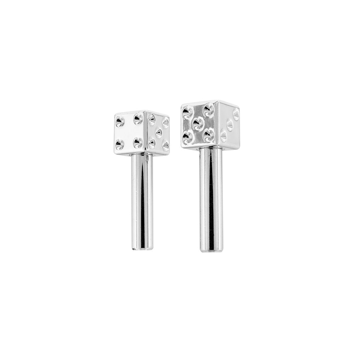 Lock Knob Chrome Color Dice Tip (2-Pack)