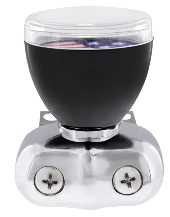 Spinner - Vintage Steering Wheel Spinner With Clear Removable Top & Additional Flag Inserts