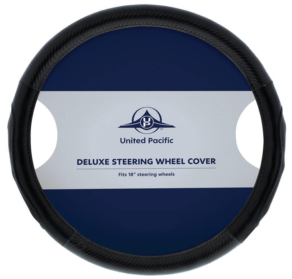 18" Carbon Fiber Pattern Steering Wheel Cover