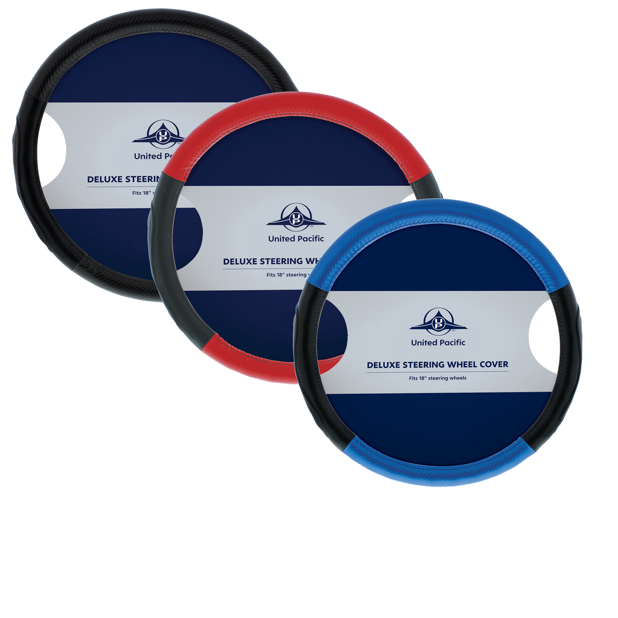 18" Carbon Fiber Pattern Steering Wheel Cover