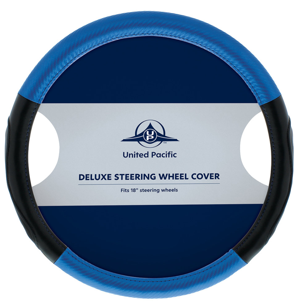 18" Carbon Fiber Pattern Steering Wheel Cover