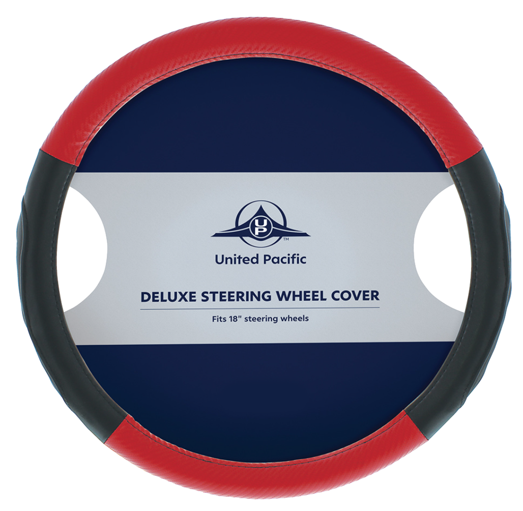 18" Carbon Fiber Pattern Steering Wheel Cover