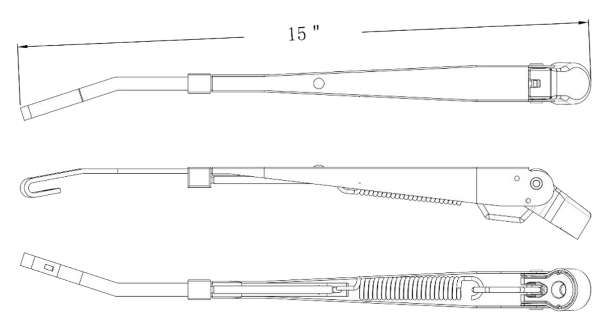 Peterbilt 337 & 348 (2010-2022) - Wiper Arm Assembly