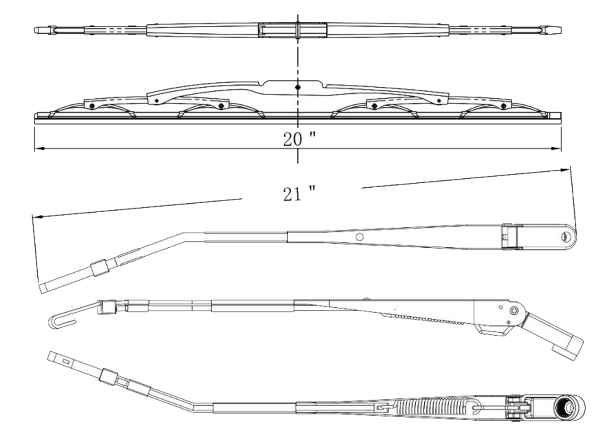 Peterbilt - Wiper Arm Assembly
