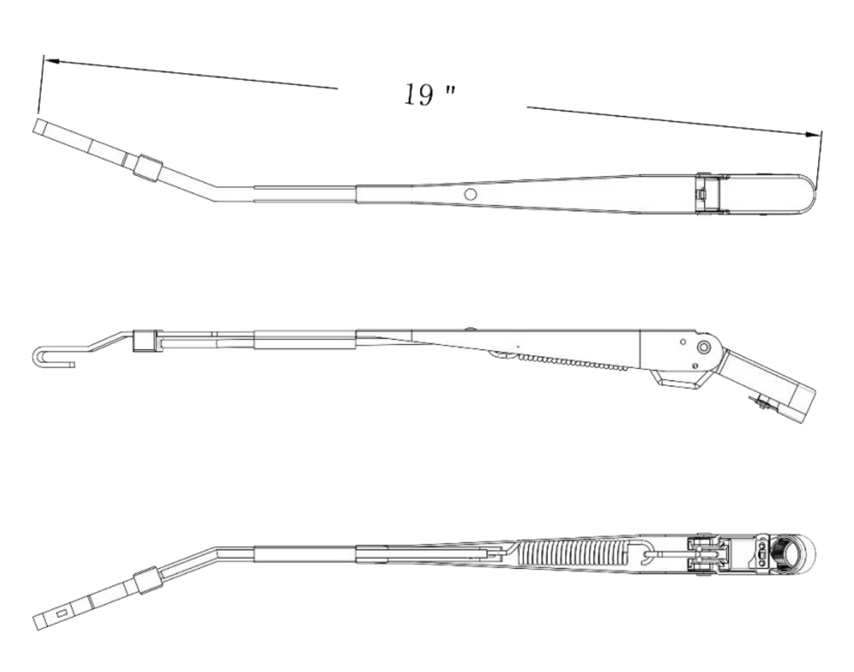 Kenworth T800 (2006-2012) & T660 (2008-2012) - Wiper Arm Assembly
