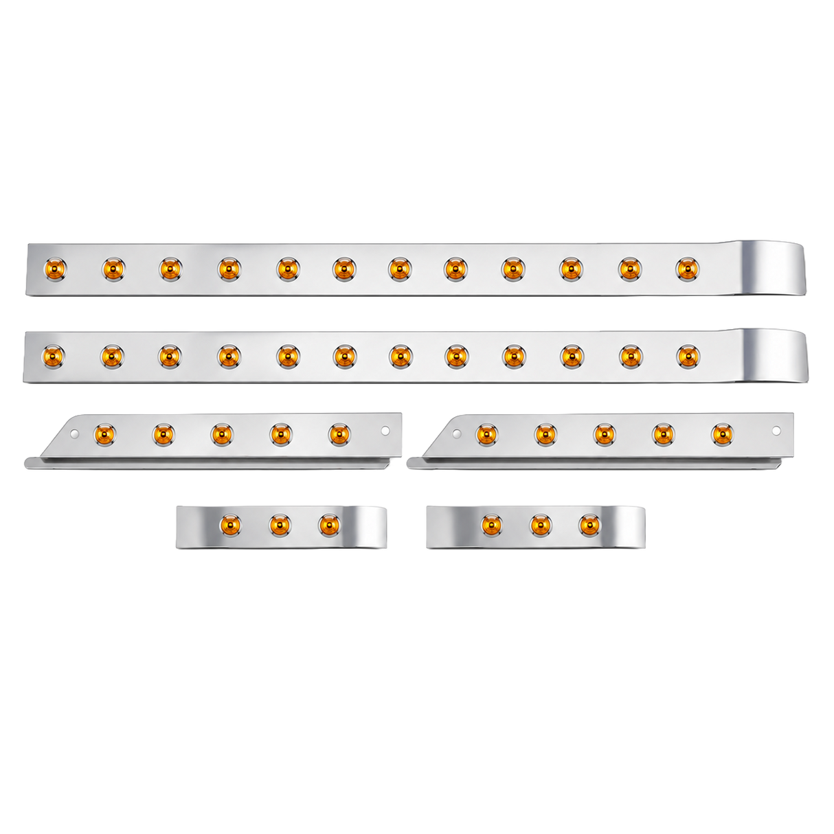 Kenworth T680 & T880 - 76 Inch, 6 Piece Sleeper Panels With Optional 3/4″ Lights