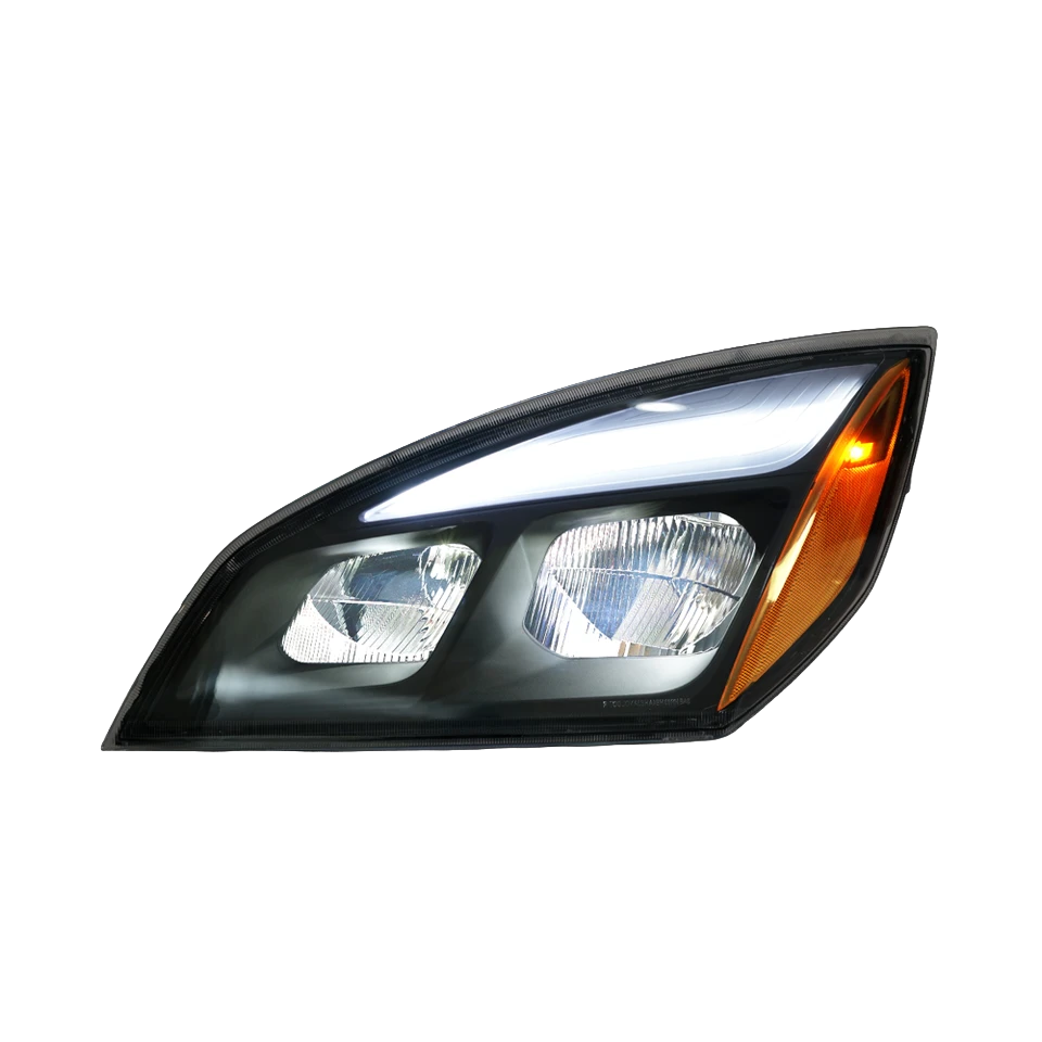 Freightliner Cascadia (2018-Newer) - LED Black Headlight