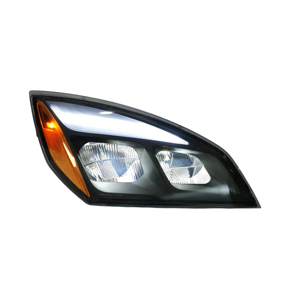 Freightliner Cascadia (2018-Newer) - LED Black Headlight
