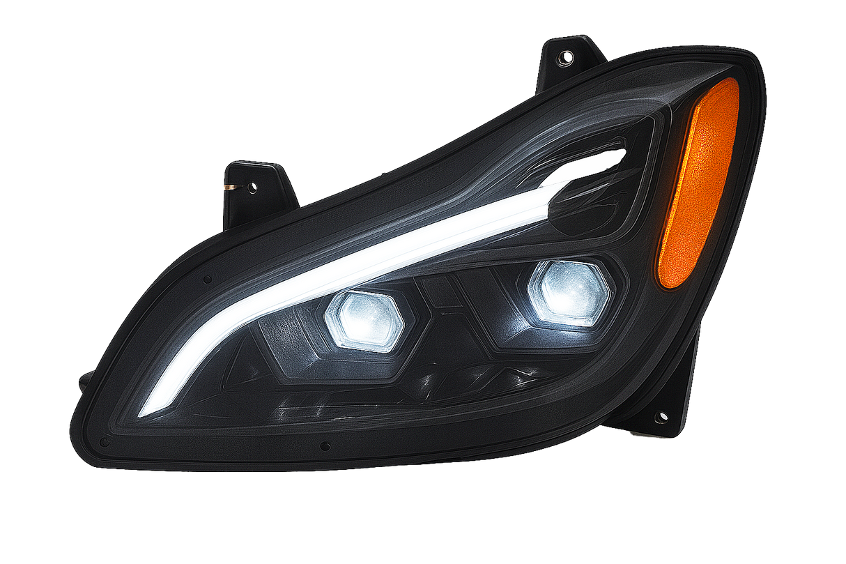 Kenworth T680 (2022 and Newer) - LED Headlight With Sequential Turn Signal