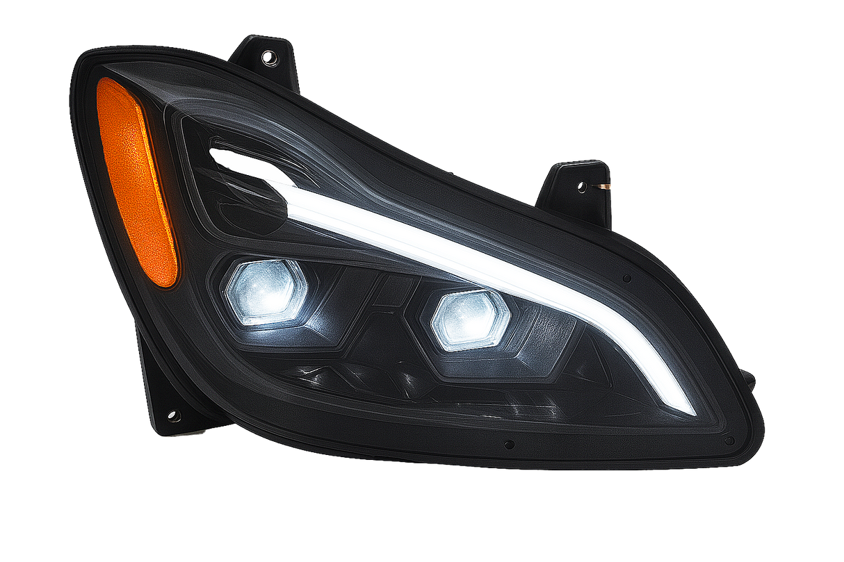 Kenworth T680 (2022 and Newer) - LED Headlight With Sequential Turn Signal