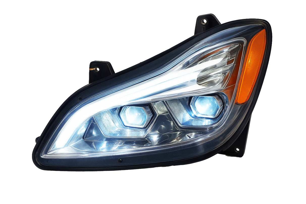 Kenworth T680 (2022 and Newer) - LED Headlight With Sequential Turn Signal