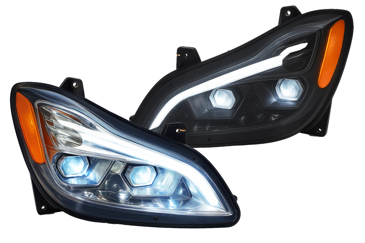 Kenworth T680 (2022 and Newer) - LED Headlight With Sequential Turn Signal