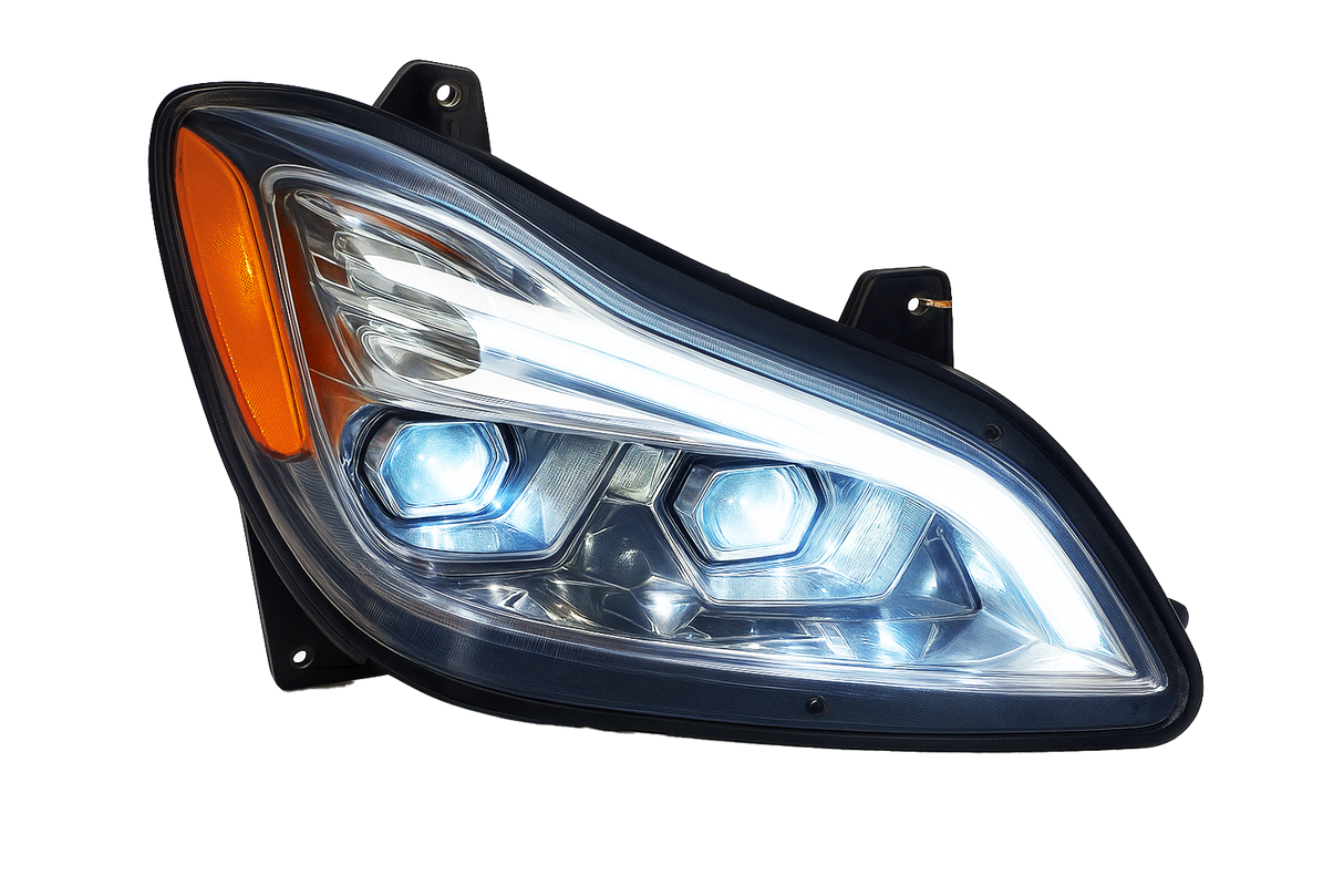 Kenworth T680 (2022 and Newer) - LED Headlight With Sequential Turn Signal