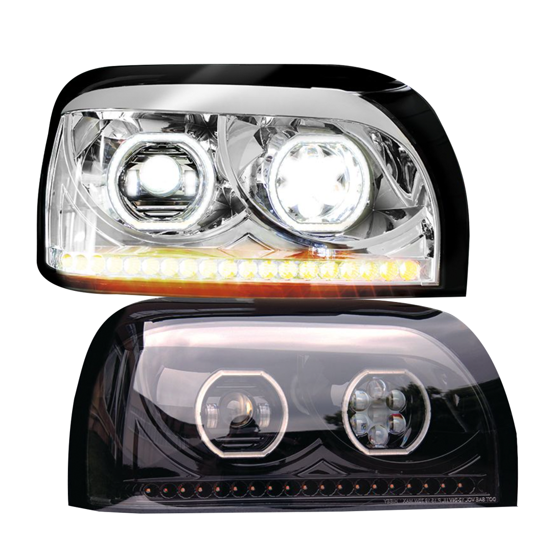 Freightliner Century (1996-2010) - LED Headlight With Sequential Turn Signal