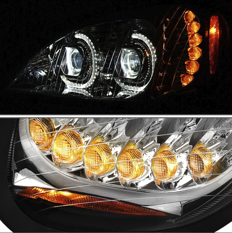 Freightliner Columbia (2001-2020) - LED Headlight Chrome or Black Inner Housing