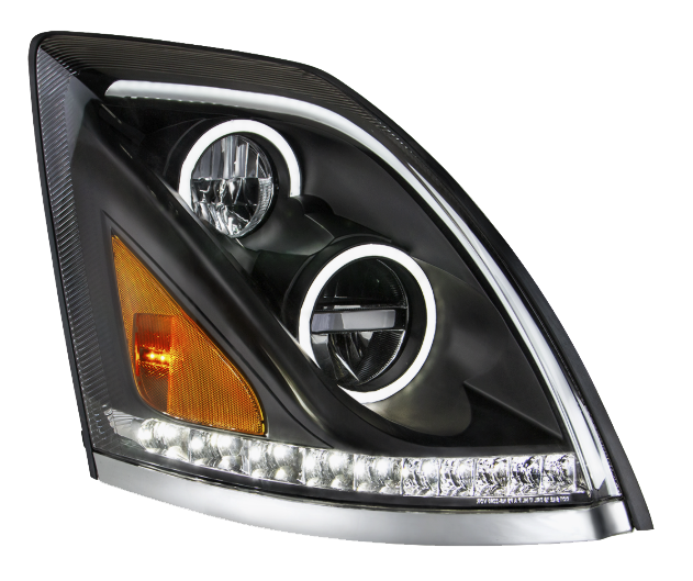 Volvo VN-VNL (2003-2017) - LED Headlight with Halo And Sequential Turn Signal