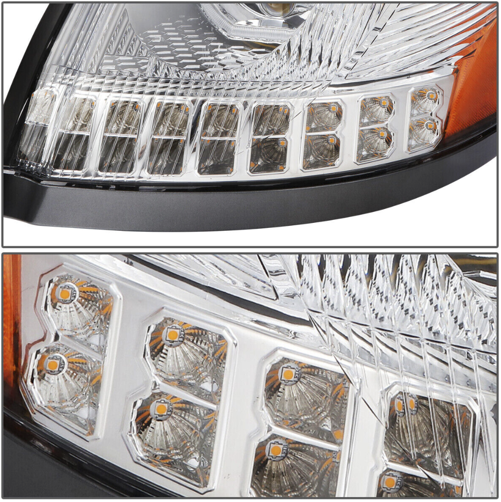Volvo VN-VNL (2003-2017) - LED Headlight with Halo And Sequential Turn Signal