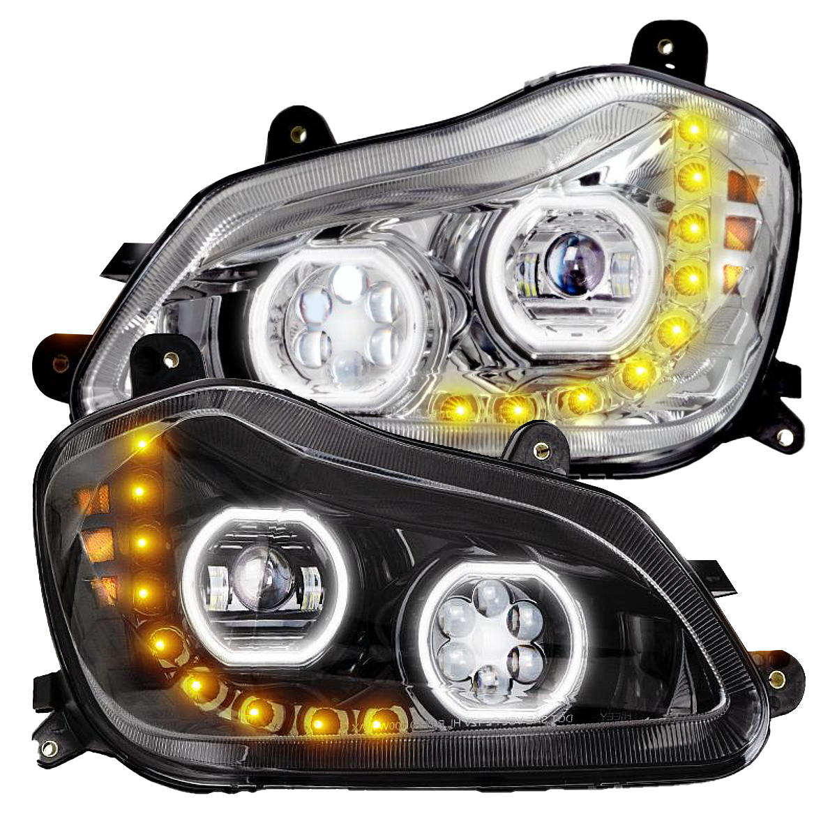 Kenworth T680 (2013-2021) - LED Headlight With Sequential Turn Signal