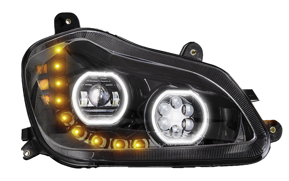 Kenworth T680 (2013-2021) - LED Headlight With Sequential Turn Signal
