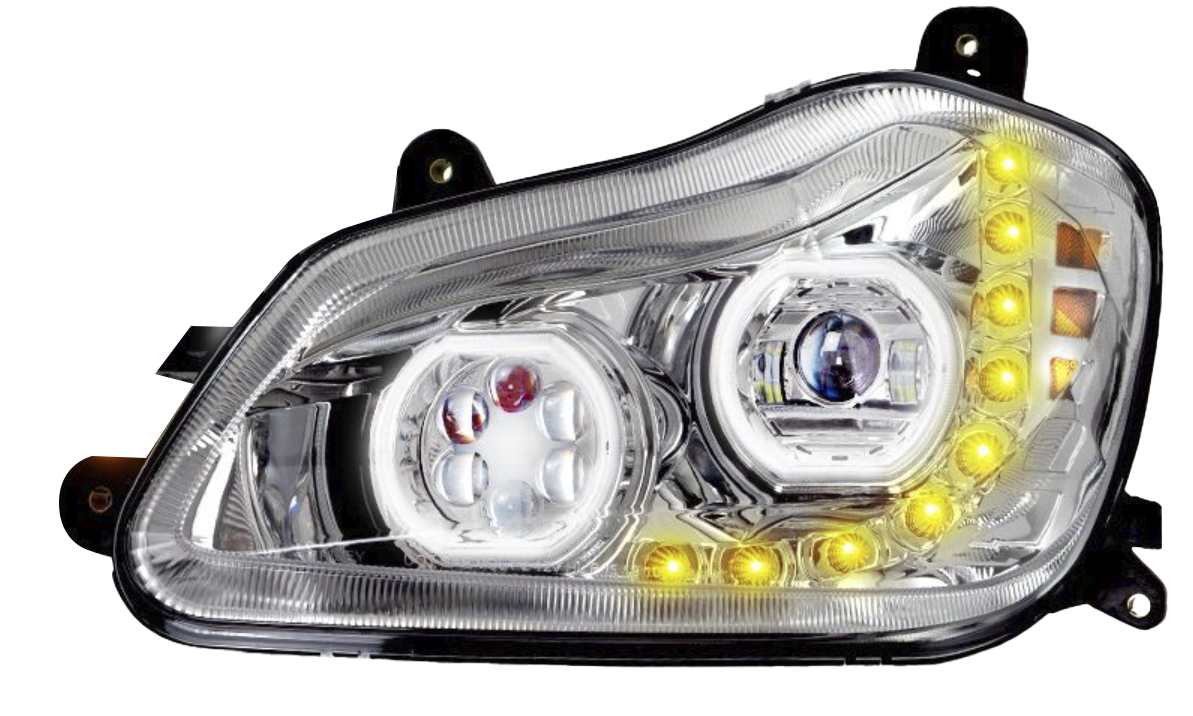 Kenworth T680 (2013-2021) - LED Headlight With Sequential Turn Signal