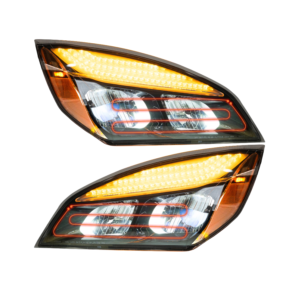 Freightliner Cascadia (2018 and Newer) - Heated LED Headlight