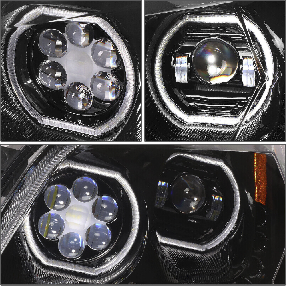 Peterbilt 587 (2010-2016) Peterbilt 579 (2012-2021) - LED Headlight With Halo and Sequential Turn Signal