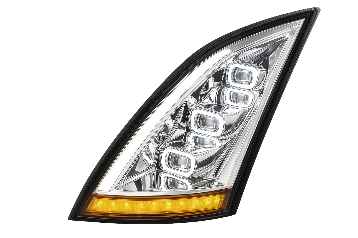 Volvo VN-VNL (2018 and Newer) - LED Headlight with Halo And Sequential Turn Signal