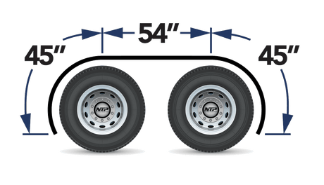 8 Gauge Full Tandem Fender Smooth Paintable Aluminum - HD Truck Source