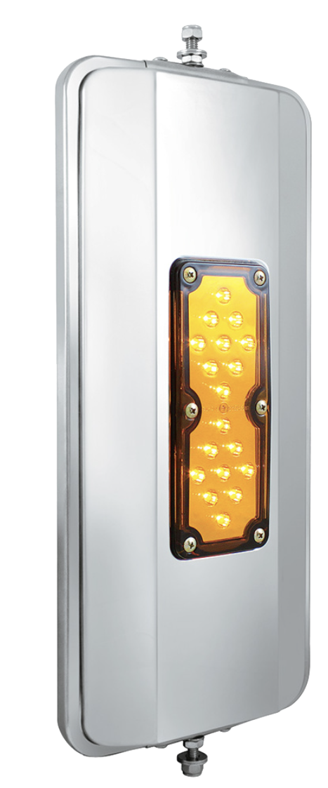 West Coast - 7" x 16" 18 LED 430 Stainless Steel Mirror