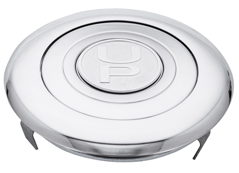 Horn Button- Chrome Aluminum Steering Wheel Horn Button With UP Logo