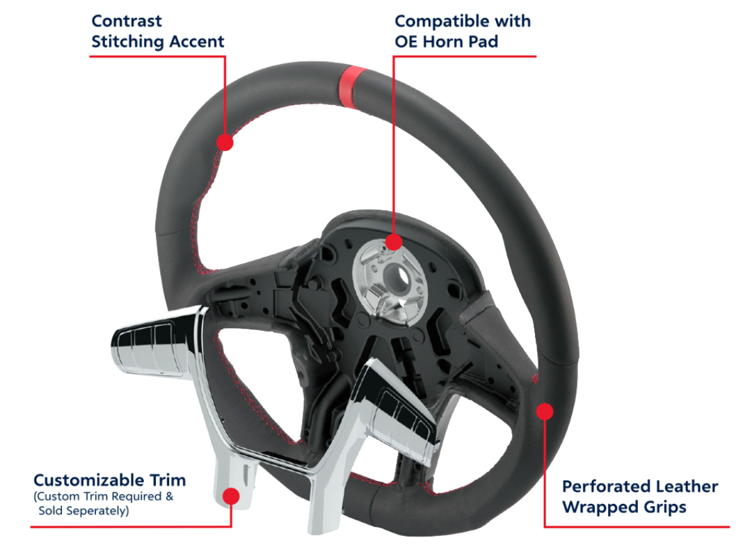Peterbilt And Kenworth - Horn Bezel Trim For YourGrip™ Steering Wheel