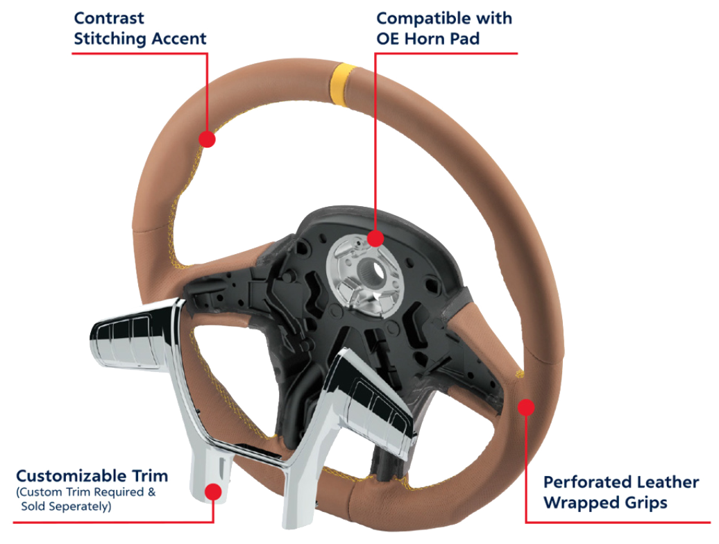 Peterbilt And Kenworth - Horn Bezel Trim For YourGrip™ Steering Wheel