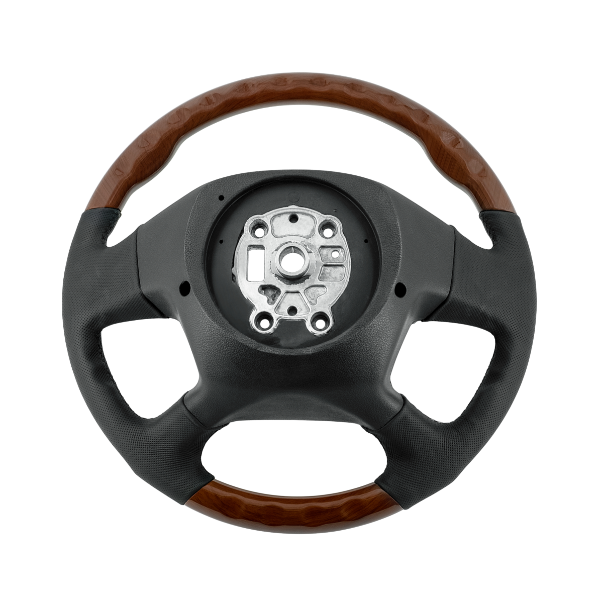 Freightliner Cascadia (2018-2026) 18" Leather And Wood Steering Wheels