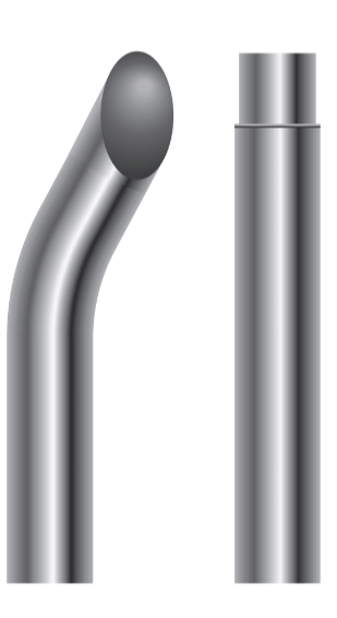 9 Foot Bull Hauler Exhaust Stack - 7 Inch Straight (OD) - HD Truck Source