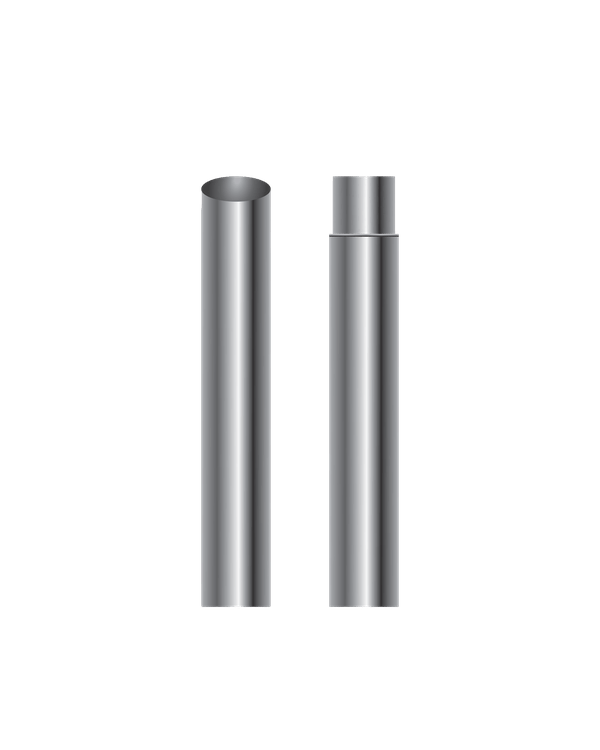 9 Foot Flat Top Exhaust Stack - 7 Inch Straight (OD) - HD Truck Source