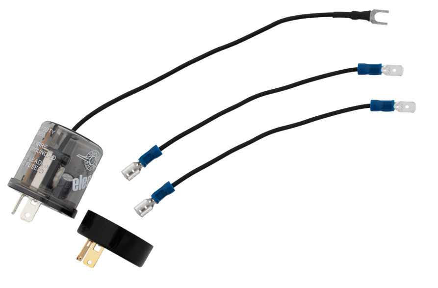 LED Flasher With Reverse Polarity Base & Extension Wires