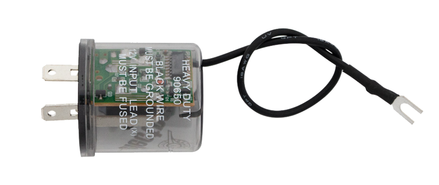 LED Flasher With Reverse Polarity Base & Extension Wires