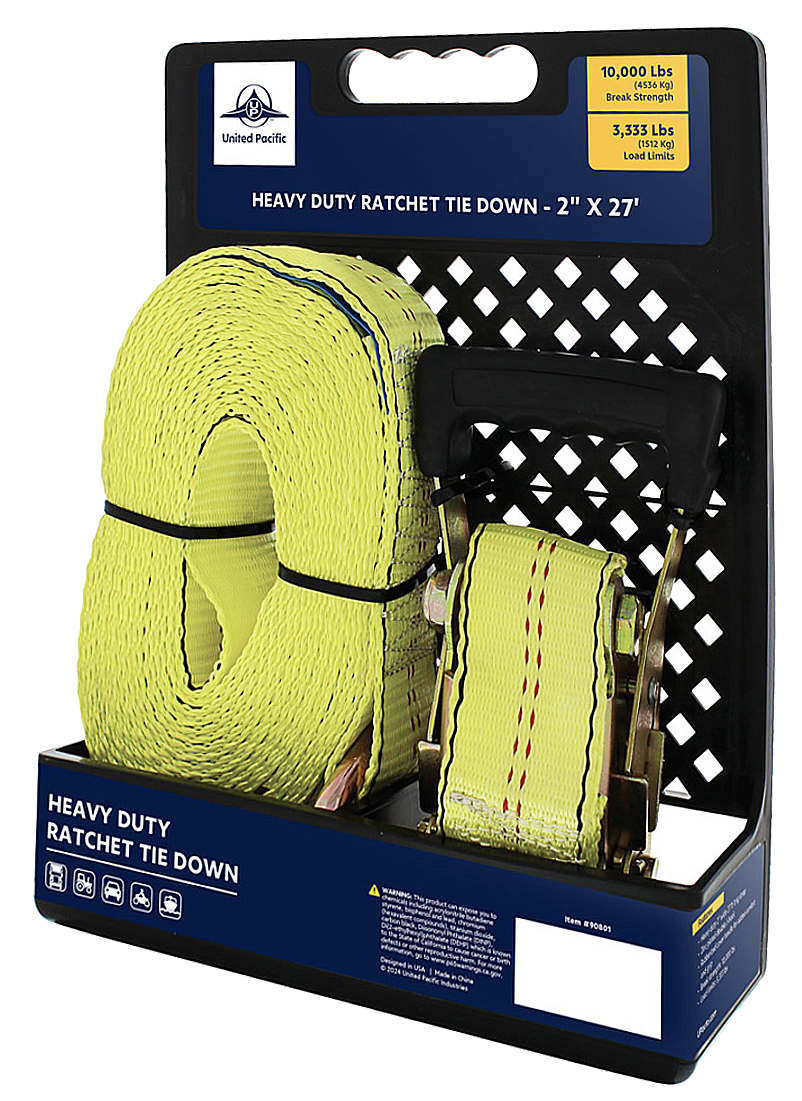 Ratchet Strap With Wire Hook - 2 Inch x 27 Feet