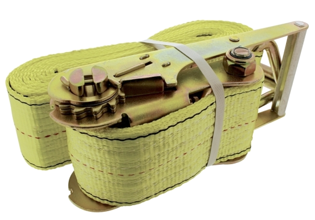 Ratchet Strap With Wire Hook - 3 Inch x 27 Feet