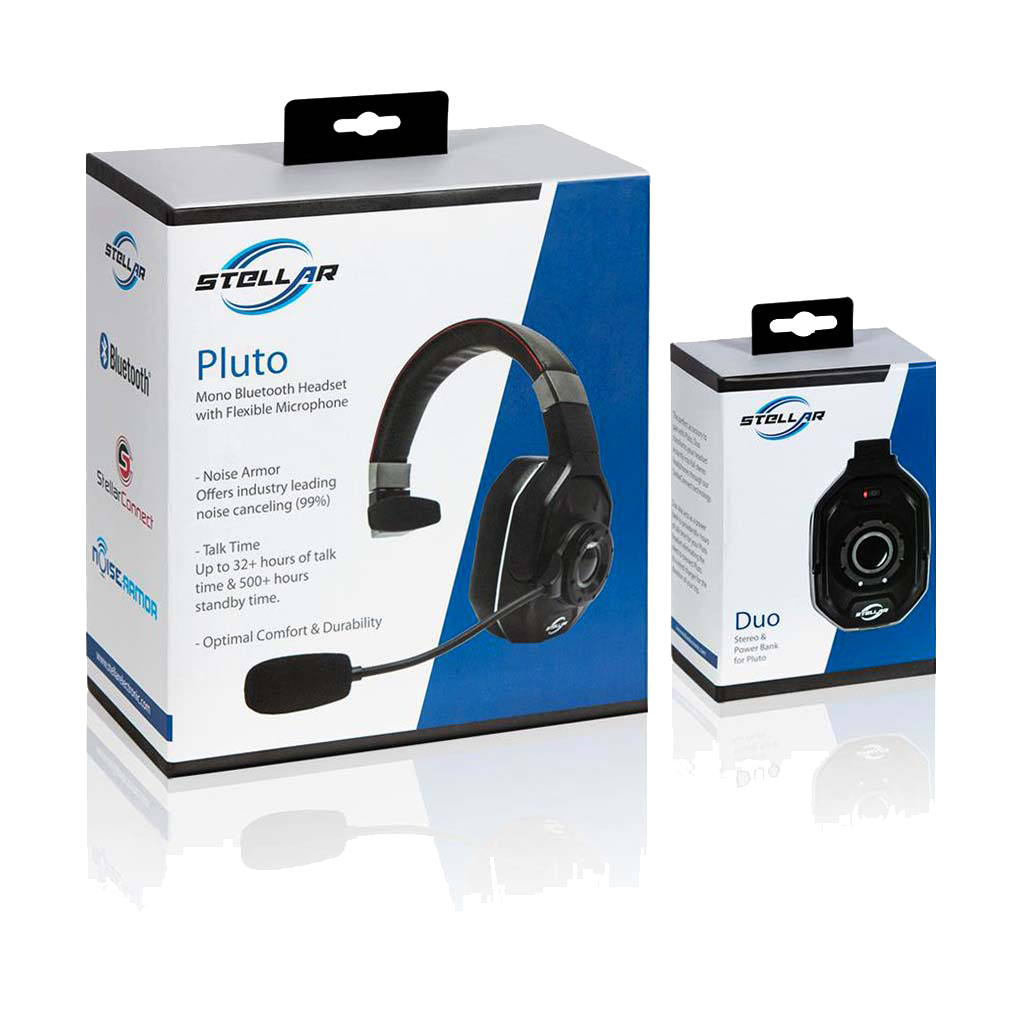 Stellar Pluto + Duo Bundle Bluetooth Headset