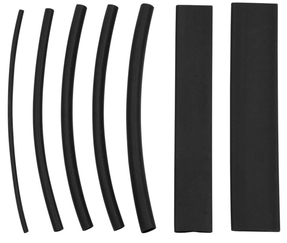 Heat Shrink Tubing Black, 4" Long