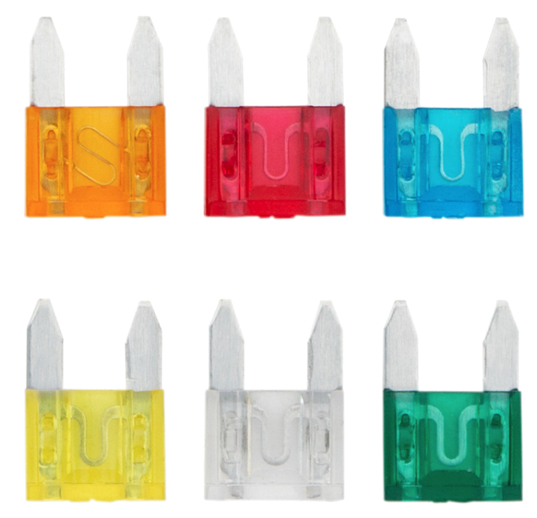 Fuse Kit Mini 5, 10, 15, 20, 25, 30 Amp Fuses (6-Pack)