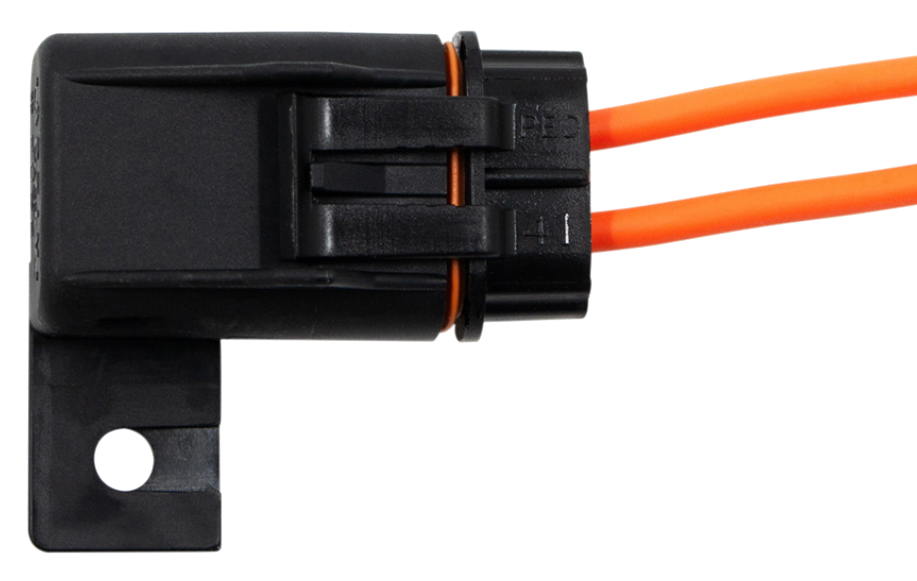 Fuseholder In-Line HD ATC/ATO Waterproof With Two 8 Inch 12 AWG Orange GXL Leads