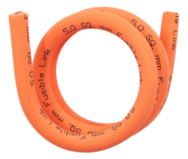 Fusible Link Wire - 10 AWG, Orange, 12 Inches