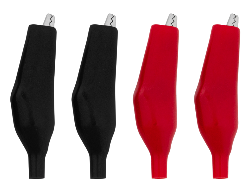 10 AMP Alligator Test Clips With Vinyl Boots