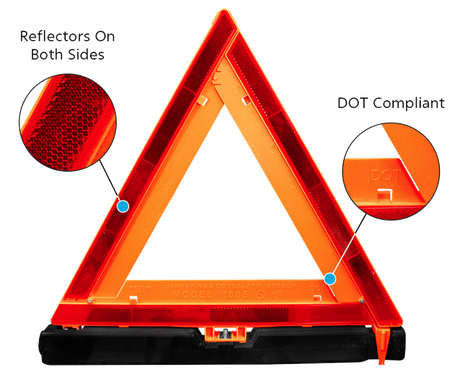 Emergency Warning Triangle Kit (3-Pack)