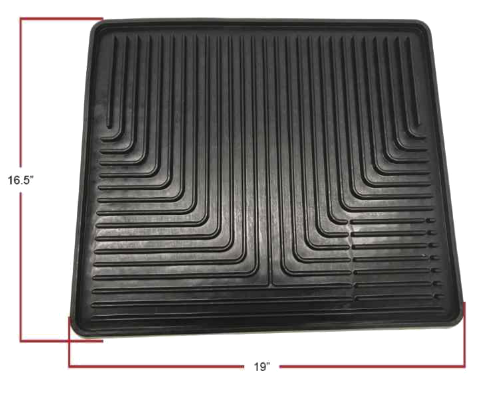 Peterbilt 357 379 (2004 & Older) & Kenworth W900 T800 T600 (2006 & Older) Trucks - All Weather Deep Ribbed Floor Mats, Pair